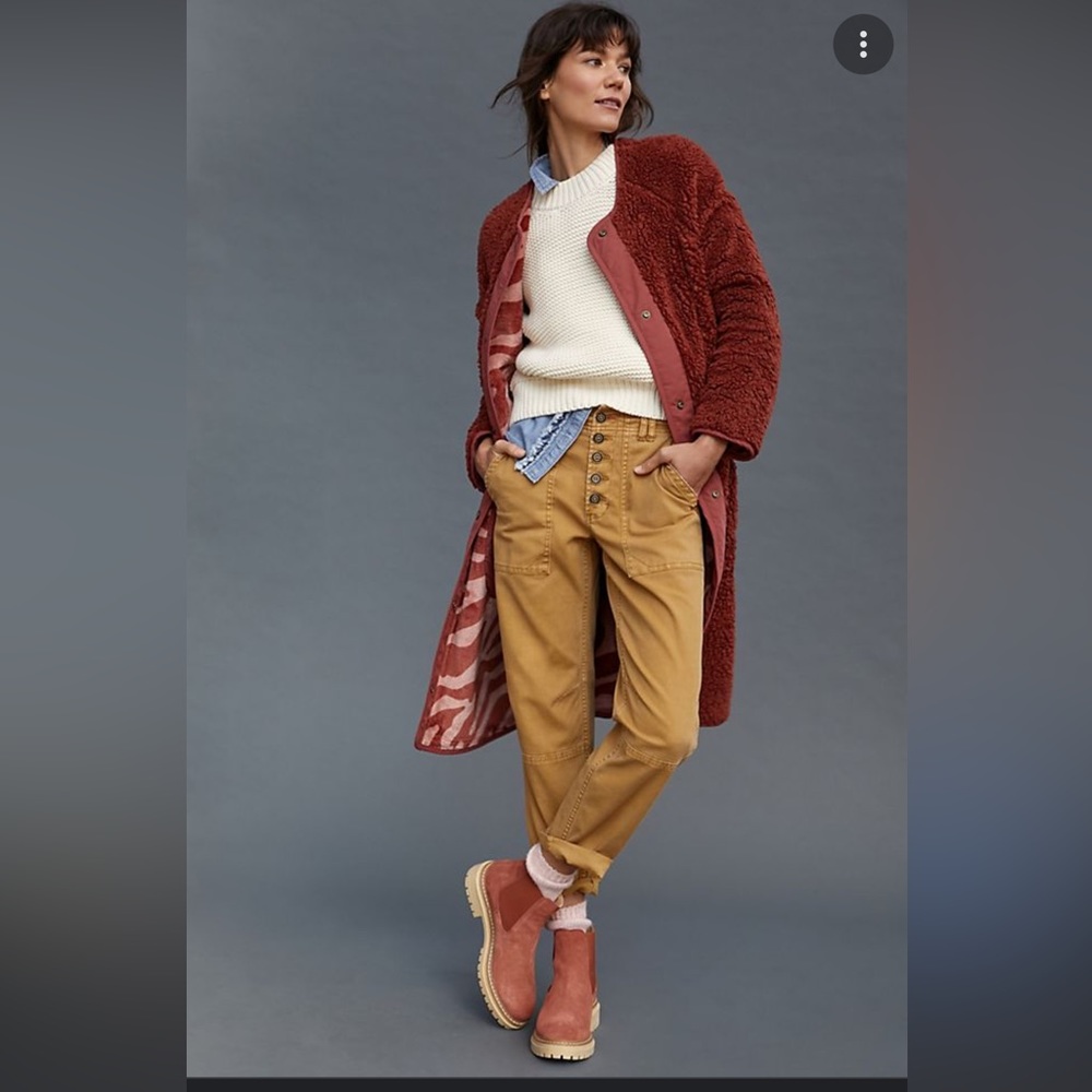 Anthropologie Reversable Sherpa Coat